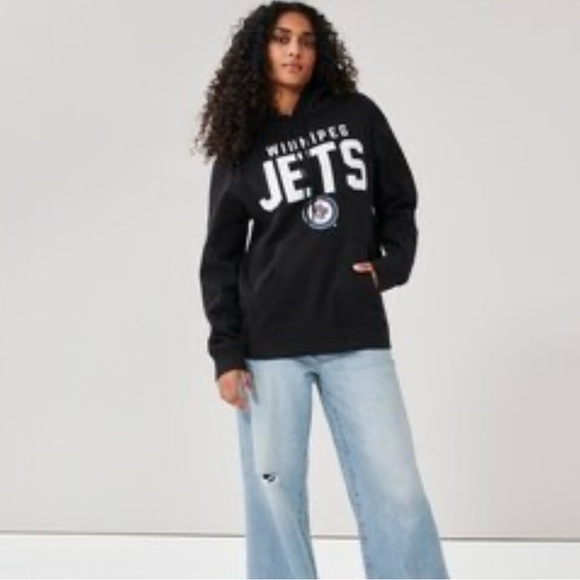 47 Tops - Winnipeg Jets - Navy Blue Hoodie - XL (Unisex)